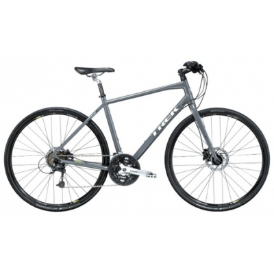 Городской велосипед Trek 7.4 FX DISC 28 (2015) 17.5" Paramount Grey/Volt Green