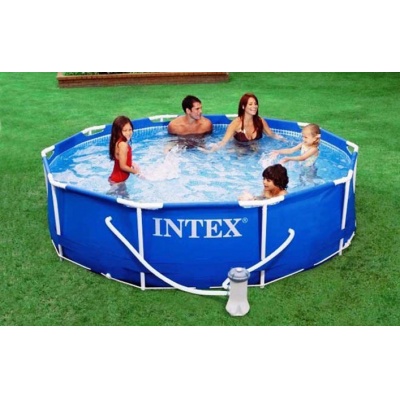 Детский дачный бассейн Intex Metal Frame 28210
