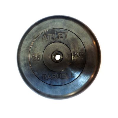 Диск обрезиненный для штанги MB Barbell MB-AtletB31-25