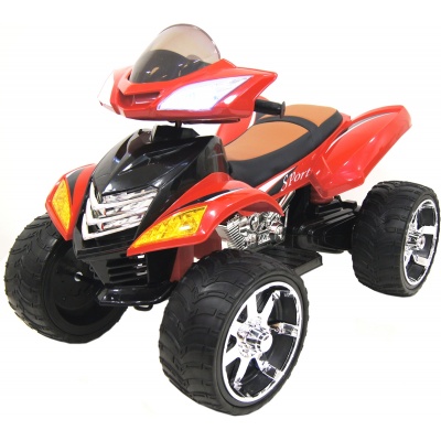 Детский электроквадроцикл Rivertoys E005KX красный