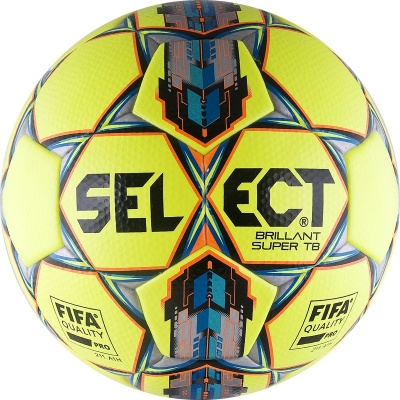 Мяч футбольный размер 5 Select BRILLIANT SUPER FIFA TB YELLOW