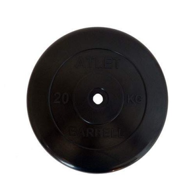 Диск обрезиненный 20 кг MB Barbell MB-Atlet d-26
