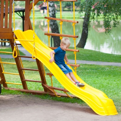 Пластиковая горка New Sunrise Extreme wave slide yellow