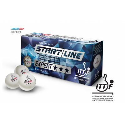 Мячи для настольного тенниса Start Line 40+EXPERT 3 star (ITTF) 10 штук