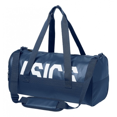 Сумка спортивная Asics TR Core Holdall M темно-сине-белая