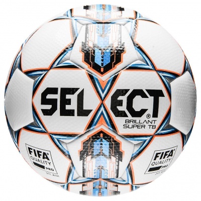 Мяч футбольный Select Brillant Super FIFA TB  р 5 белый/голубой/черный