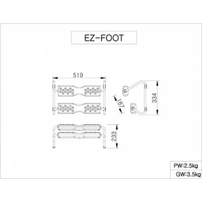 Ортопедическая подставка для ног Duorest Idea EZ FOOT-T