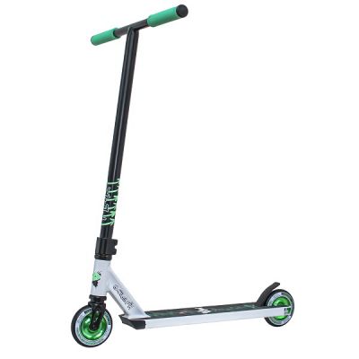 Трюковый самокат Plank Barspin белый