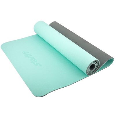 Спортивный коврик Starfit FM-201 мятный/серый