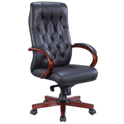 Кресло  для руководителя Everprof Monaco Wood кожа