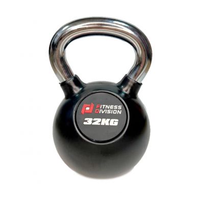 Гиря обрезиненная с хромированной ручкой Fitness Division DB-KDB-C-32