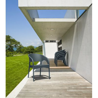 Кресло пластиковое плетеное Siesta Contract Panama