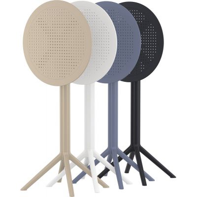 Стол пластиковый барный складной Siesta Contract Sky Folding Bar Table 60