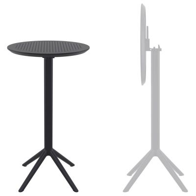 Стол пластиковый барный складной Siesta Contract Sky Folding Bar Table 60