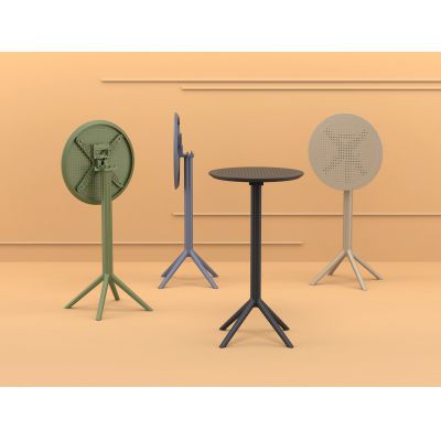 Стол пластиковый барный складной Siesta Contract Sky Folding Bar Table 60