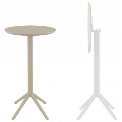 Стол пластиковый барный складной Siesta Contract Sky Folding Bar Table 60