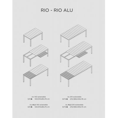    Nardi Rio Alu 210 Extensibile