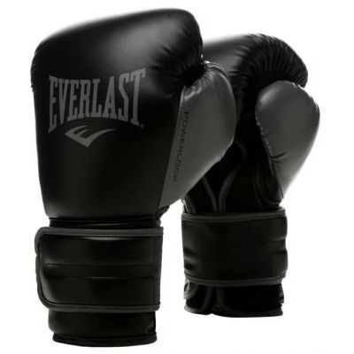 Перчатки тренировочные Everlast Powerlock PU 2 8oz черный