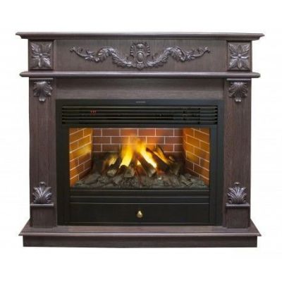 Электрокамин пристенный Real Flame Philadelphia DN с очагом 3D Cassette 630 (Black вставка)