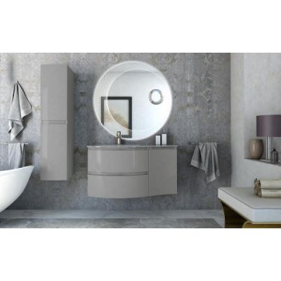 Шкафчик подвесной левый Cezares Vague 54856 Grigio lucido, 34x40x55