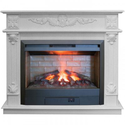 Классический электрокамин Real Flame Philadelphia 26 WT с очагом 3D Helios 26