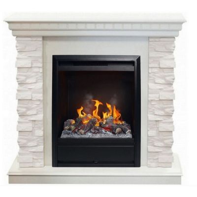Классический электрокамин Real Flame Elford WT с очагом 3D Olympic