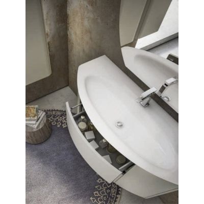 Стеклянная раковина Cezares Eden Extra light 122x52 см