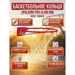 ������������� ������ � ����� Spalding Pro Slam Rim 7888SCN