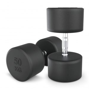 Гантель UNIX Fit PRO круглая обрезиненная 50 кг, 2 шт