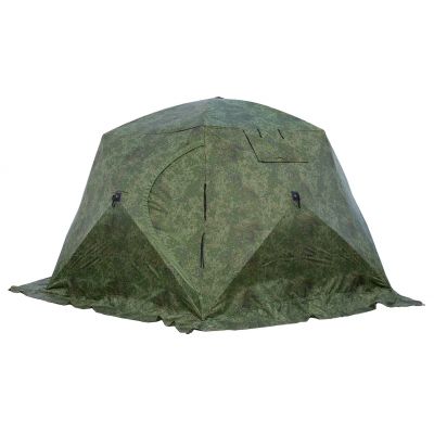 Палатка-шатер СТЭК ЧУМ 3Т (трехслойная) пиксель Палатка-шатер СТЭК ЧУМ 3Т (трехслойная) пиксель