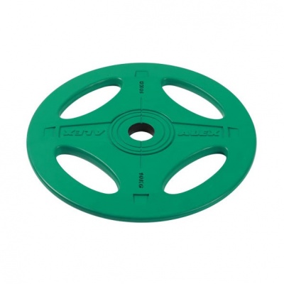Олимпийский обрезиненный диск AeroFIT ALEX P-RO-10K-DSA